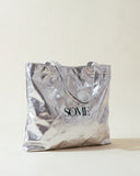 SOME reflective tote bag